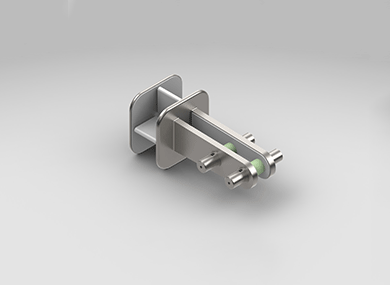 上海方形玻璃肋固定夹具：F()BLG)01