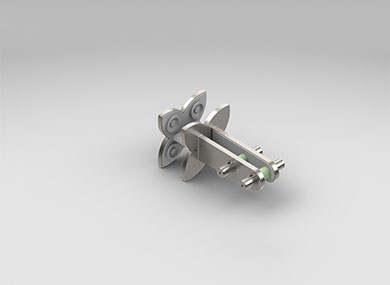 上海百合形玻璃肋隐索球铰夹具：BHLYJ01