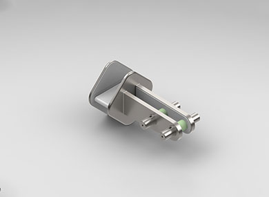 上海菱形玻璃肋隐索固定夹具：L()LYG01