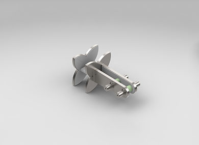 上海百合形玻璃肋隐索固定夹具：BHLYG01