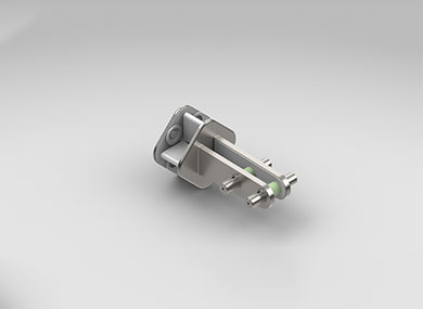 上海菱形玻璃肋球铰夹具：L()BLJ01