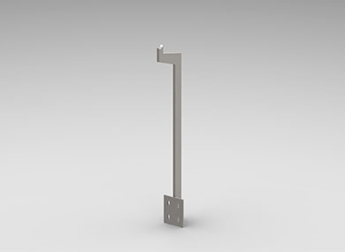 沧州单板护栏立柱：DLZ-13