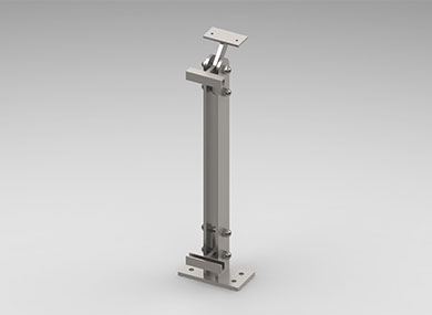 沧州双板护栏立柱：SLZ-24