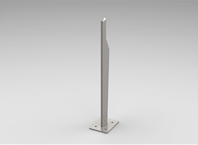 沧州单板护栏立柱：DLZ-02