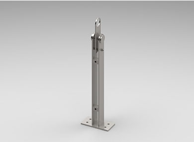 保定双板护栏立柱：SLZ-06