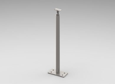 保定圆管护栏立柱：YLZ-01