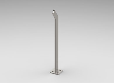 沧州单板护栏立柱：DLZ-15