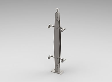 沧州双板护栏立柱：SLZ-30