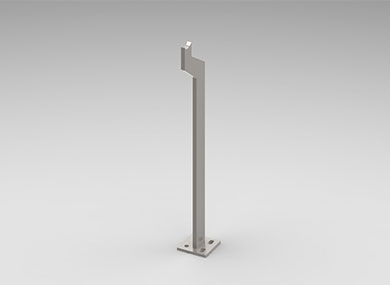 沧州单板护栏立柱：DLZ-16