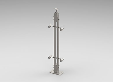 沧州双板护栏立柱：SLZ-27