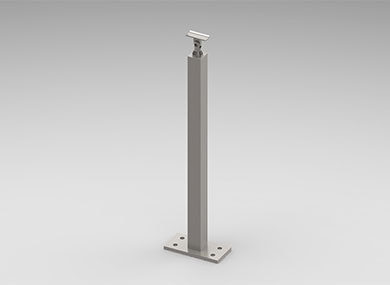 沧州方管护栏立柱：FLZ-01