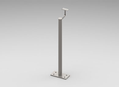 保定圆管护栏立柱：YLZ-03