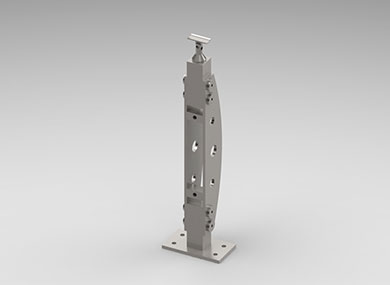 沧州双板护栏立柱：SLZ-23