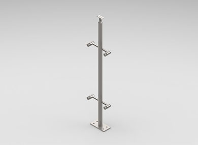 保定圆管护栏立柱：YLZ-06