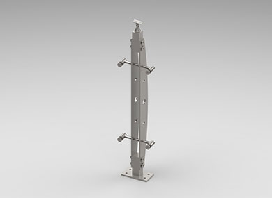 沧州双板护栏立柱：SLZ-28