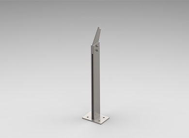 保定双板护栏立柱：SLZ-07