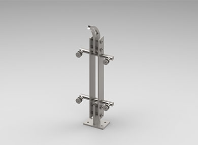 沧州双板护栏立柱：SLZ-26