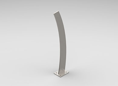 沧州单板护栏立柱：DLZ-10