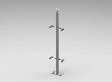 沧州方管护栏立柱：FLZ-06