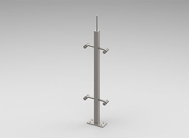 沧州方管护栏立柱：FLZ-07