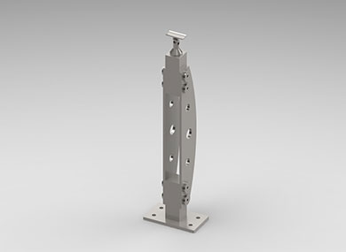 沧州双板护栏立柱：SLZ-22